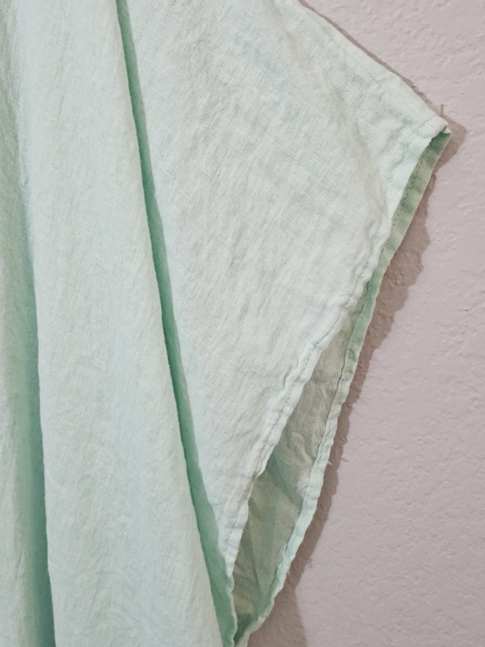 Sigrid Olsen Mint Green Linen Blend Shawl Shrug Womens OS Lightweight - Picture 4 of 7